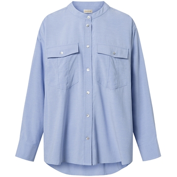 Depeche Clothing FayDE LS Shirt 100012 029 Blue Skjorte